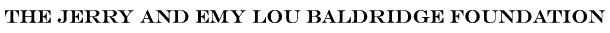 Baldridge Foundation logo